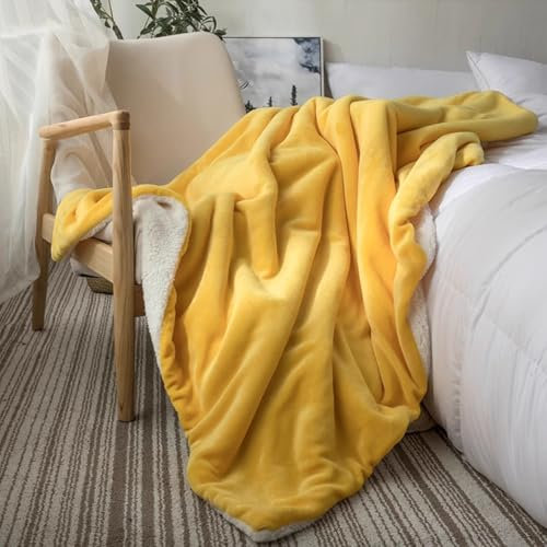 ILNCQLPM supermjuk vinterfilt överdimensionerad tvättbar överkast modern enfärgad flanellfilt för soffa bäddsoffa ljus