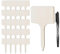 62 placas para plantas, placas para plantas con 1 marcador negro de doble cara, etiquetas para plantas de madera, para etiquetar semillas en macetas, hierbas, verduras de granja