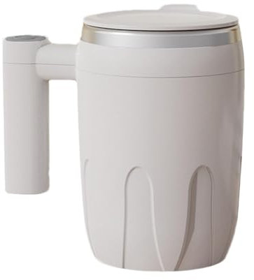 Générique Electric Mixing Cup, 400 ml Stainless Steel Insulated Mixing Cup, Travel Tumbler Mug for Coffee, Chocolate, Milk, Tea for Home, Kitchen, Traveling, 140 x 90 x 138 mm