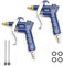 DEANKEJI 2 Pièces Pistolet Compresseur Air-Soufflette Compresseur avec 2 Buses de Remplacement de 10 cm-Pistolet Air Comprimé Adaptées à l'air Comprimé, pour éliminer la Saleté Difficile à Atteindre