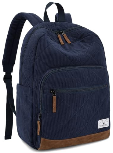 VX VONXURY Mochila Escolar para Adolescentes, Mochila de Pana Ligera para Niños Mochila Casual para Hombres Mujeres Colegio Viaje