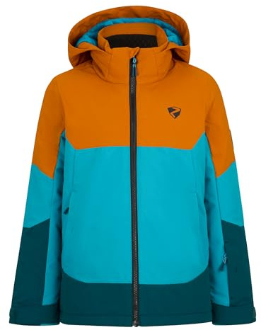 Ziener Jungen AGIMO-Z Ski-Jacke/Winterjacke | warm, atmungsaktiv, wasserdicht, aqua breeze, 152