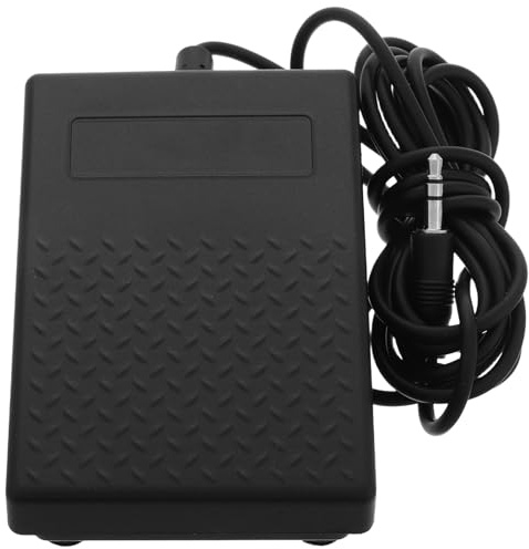 Cabilock Elektronisches Sustain Pedal aus Kunststoff für Midi Keyboards und Digitale Musikinstrumente mit Polaritätsschalter und Midi Verbindungskabel für Einfache Bedienung