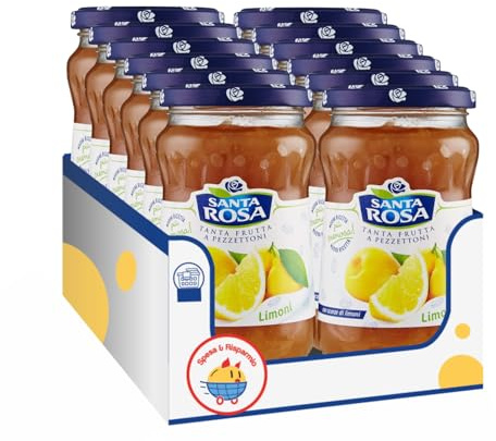 Marmellata di Limoni 350 g – Confettura con Scorze di Limone Ideale per Colazione e Dolci – Variazioni 4/8/12 Pezzi (12 PEZZI)