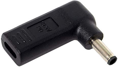 CY Adaptateur USB 3.1 Type C USB-C vers DC 4,5 mm x 3 mm coudé à 90 degrés