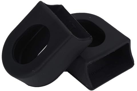 1 Paire 2 pièces vélo manivelle Protecteur manivelle Bras de Protection Couverture Souple Manches Bottes VTT VTT pédalier Casquettes(Noir)