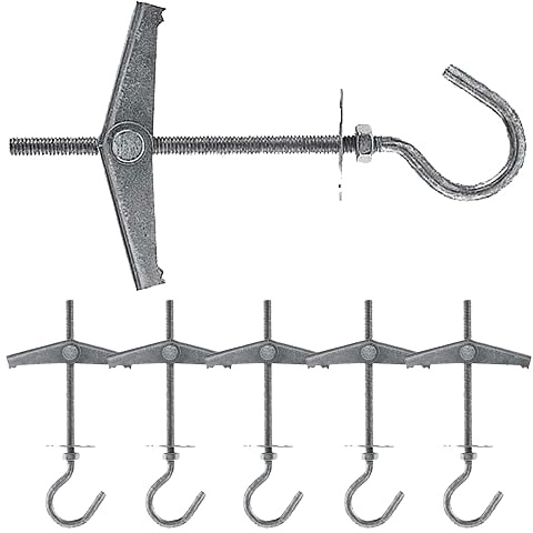 Hongu Tasselli a Farfalla 6 Pezzi Occhiello Aperto M4 Fissaggio a soffitto Diametro Occhiello 12mm