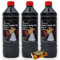 Bird Brand Clear Lantern Torch and Lamp Oil 1L Indoor & Outdoor Use for Oil Lamps & Burning Torches - Pack Includes KasaBona Safety Matches (3 Pack)