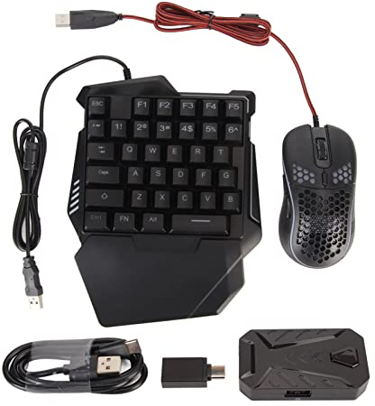 Tastatur-Maus-Set, Einhand-Gaming-Tastatur und Maus-Kombination mit Konverter, Tastatur-Konverter-Set Passend für für XboxONE für