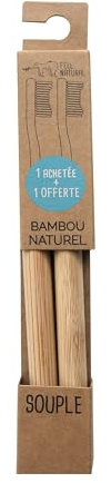Set di 2 spazzolini da denti in bambù Feel Natural – Soft (1 acquistato, 1 offerto)