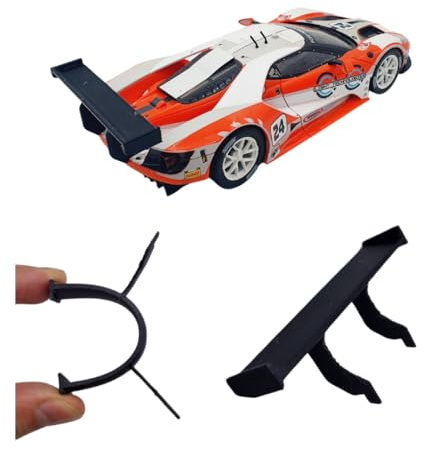 Blackslot Flexibler Spoiler – Carrera Zubehör für 124 Ford GT Race Car, Carrera Bahn Tuning Ersatzteil Kleinteil im Maßstab 1:24
