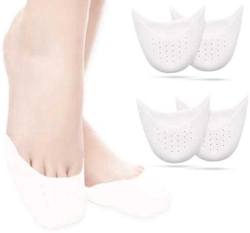 Zehenschutz Silikon, 2 Paare Gel Zehenkappen, Atmungsaktive Zehenschutz, Silikon Zehenschutz für Blasen, Hühneraugen, Eingewachsene Zehennägel, Schmerzlinderung durch Reibung und mehr
