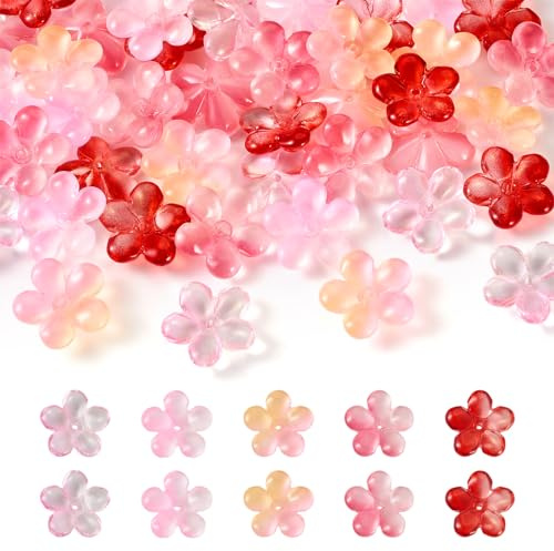 PandaHall Lot de 50 perles en verre cristal pour loisirs créatifs, colliers, bracelets, boucles d'oreilles, bijoux