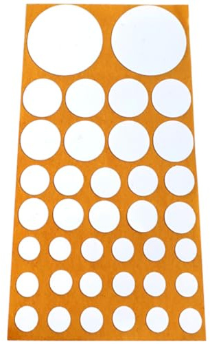 cyclingcolors 76x Abdeckkappen Selbstklebend 10mm 14mm 20mm 40mm Schrank Regal Bohrloch Abdeckung zum kleben schutzkappen, Weiß