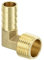 QUARKZMAN Conector de Codo de Latón para Manguera de 1/2 Barb x 1/2 NPT Macho de 90 Grados de Latón para Agua Combustible Aire
