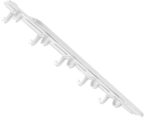 Vilful - Gancho deslizante, soporte para taza de café, percha para taza de café, estante colgante para vasos, soportes de estante blancos, portavasos de pared, color blanco