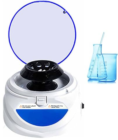 MTTXY Mini Centrifugeuse 4000/7000/12000 TR/Min, Centrifugeuse de Laboratoire avec 2 Rotors pour 8 X 0,2/0,5/1,5/2,0 ML et 0,2 ML × 2 × 8 Bandelettes PCR pour Séparation Sérum/Graisse,12K