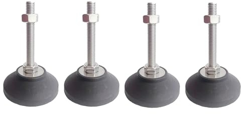 Pieds de nivellement pour meubles, 4 pcs M5 Pieds de réglage de la hauteur pour tables, chaises, canapés, établis, commodes, bancs, armoires(D40*M5*L30)