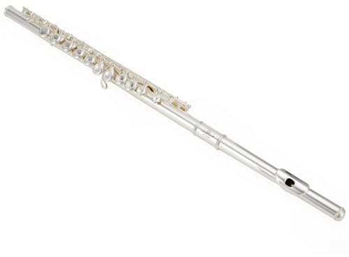 Querflöte Instrument C-Klappenflöte Für Anfänger 16 Löcher Versilbert C-Klappenflöte Weißes Kupfer Vernickelte Flöte