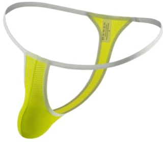 XYFfybhsd Uomo Perizoma C String G Slip Boxer Tanga Gay Sexy Jockstrap Perizoma(Size:M,Color:Giallo)