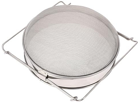 Alipis Doppellagiges Honigsieb Edelstahl 201 Honigfilter Mit Griff Feines Maschendesign Für Imkereiausrüstung Und Honigfiltration