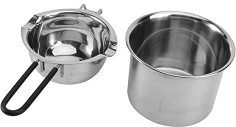 LIGIGWASH Schmelztiegel Edelstahl 304 Mit Silikongriff Schokoladenschmelztiegel Für Küche Und Selbstgemacht Butter Schmelzen Zubehör