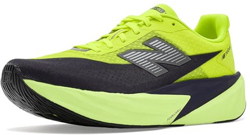 New Balance Men's FuelCell Rebel V5 Running Shoe, Alkaline Green/Boysenberry, 10.5
