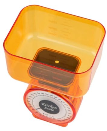 ULTECHNOVO Balance Cuisine Mécanique Précise 1kg En Plastique Multifonction Pour Maison Usage Alimentaire Cuisson Pâtisserie Sans Pile Couleur Aléatoire