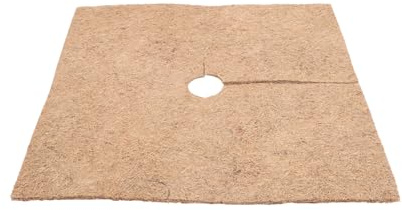 Wacredo Tapis en coco carré, protection hivernale et protection contre le gel pour plantes en pot, protection des plantes en 100 % fibres de coco (25 x 25 cm - 60 x 60 cm) (45 cm x 45 cm, 1 pièce)