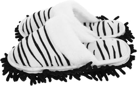 Veemoon Pantuflas Trapeador para Limpiar Suelos, Zapato Fregona Mujer Talla M (38-41), Suela Gruesa Desmontable, Cálidas y Acolchadas, para Casa, Oficina y Hotel, Limpieza Cómoda