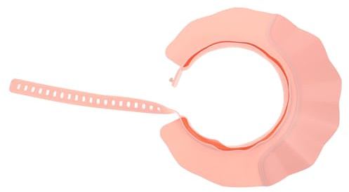 CLISPEED Face Visor for Shower Hat Protector for Washing Pregnant Shampoo Hat Reusable Shower Cap Waterproof for Adults Hair Funnel for Washing Hair Pink Tpe pp