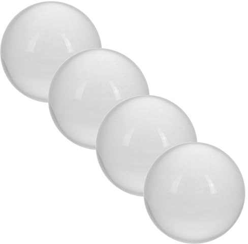 GOOHOCHY Bolas de Cristal Transparentes 50 MM Pack de 4 Esferas Decorativas para Fotografía Feng Shui y Decoración de Escritorio Accesorio Artístico para Hogar y Oficina