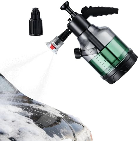 Spruzzatore di schiuma per auto – Spruzzatore a pompa di schiuma 460 g, spray per mouse di neve, rondella schiumogena regolabile, pulitore portatile per veicoli | costruzione ABS portatile,