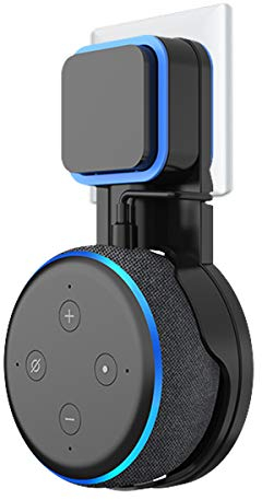 Cozycase Soporte para Dot (3ra generación) Altavoz Inteligente, Cable Perfectamente recogido sin Tornillos, Soporte en cocinas, baño y Dormitorio - Negro
