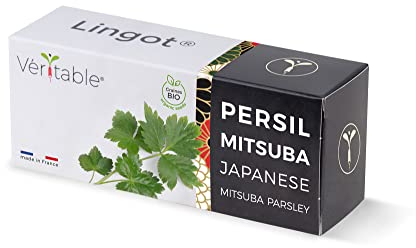 Véritable Lingot® Perejil japonés mitsuba - Compatible con Huerto di Interior Exky® - Recarga Lista para Usar - Sustrato con Semillas integradas