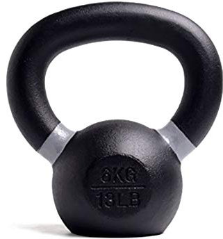 Kettlebells AGYH Schwarz Gusseisen, Muskelkrafttraining for Hauptgymnastik, 4 Kg / 6 Kg / 8kg / 10 Kg / 12 Kg / 14 Kg / 16 Kg / 18 Kg / 20 Kg / 24 Kg (Size : 6kg/13.2lb)