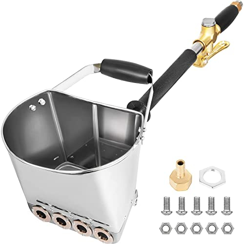 VEVOR Projecteuse d'Enduit Pistolet à Ciment Mortier, Machine à Crépir avec 4 Jets, Pulvérisateur de Sablon Plâtre Béton Mortier Chaux pour Peinture Murale