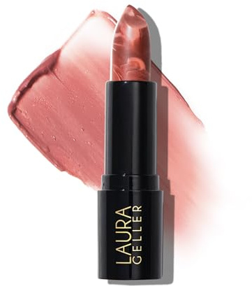 LAURA GELLER NEW YORK Italian Marble Sheer Lipstick - Dolce - Hydrating & Lightweight - Vitamin E & Caster Seed Oil - Cream Finish