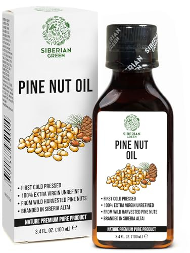 Olio di pinoli siberiani 100 ml extravergine grezzo non raffinato spremuto a freddo da pinoli selvatici