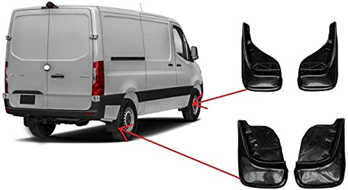 Arix 4 parafanghi nero per Fiat Ducato (anteriore+posteriore, sinistra + destra) fino al 2016