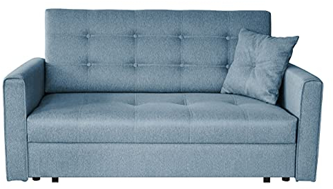Mirjan24 Sofa Viva Lux III mit Schlaffunktion, 3 Sitzer Polstersofa mit Bettkasten inkl. Kissen, Sofagarnitur, Schlafsofa Bettsofa Farbauswahl, Wohnlandschaft (Tatum 278)