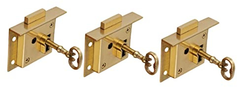 VILLFUL 3pcs File Cabinet Lock Secure Drawer Lock Replacement for Home Gym Office Use