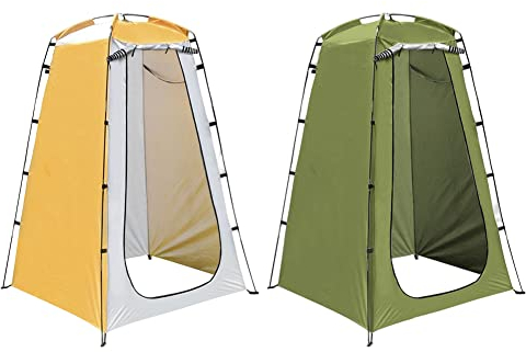 AMZLORD Tragbares Duschzelt Umkleidezelt Toilettenzelt, Wasserdichtes UV-Schutzzelt Beistellzelt Lagerzelt Campingzelt Trekkingzelt Strand Zelt for Camping, Wohnwagen, Picknick - Grün
