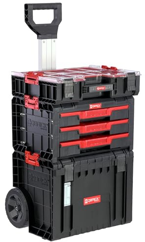 botle Set di Cassetta degli Attrezzi Mobile con Cassetti e Organizzatore Sistema di Stoccaggio Modulare Combinabile per Officina PRO
