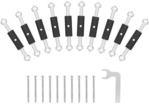 10 Sets Switch Socket Repair Tools, Switch Socket Cassette Screws Support Rod (Black)