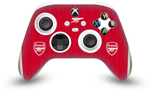 Head Case Designs Offizielle Arsenal FC Home 2023/24 Wappen-Set Vinyl Haut Gaming Aufkleber Abziehbild Abdeckung kompatibel mit Xbox Series X/S Controller