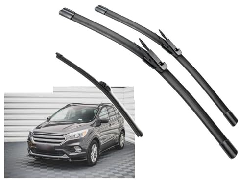 TOYOCC Car Front Rear Wiper Blades Windshield Windscreen Window Cutter Accessories For Ford For Escape MK3 Kuga MK2 C520 2013-2019 Windshield Wiper