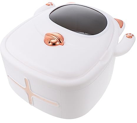 LABRIMP Toilettenpapierbox Aus Kunststoff Wandmontiertes Design Toilettenpapier-Organizer Für Badezimmer Leicht Zu Reinigen Schlicht Und Elegant
