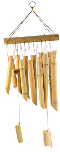 Bambus Windspiele Holz Windglocken Klassische kleine Bambus Glockenrohre Musik Windspiel für Patio Garden Home Decor