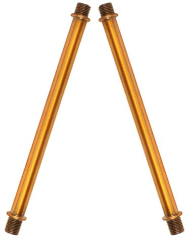 UKCOCO 2pcs Wall Lamp Connecting Pipe Threaded Lamp Stem Straight Light Extension Rod Parts Easy Installation